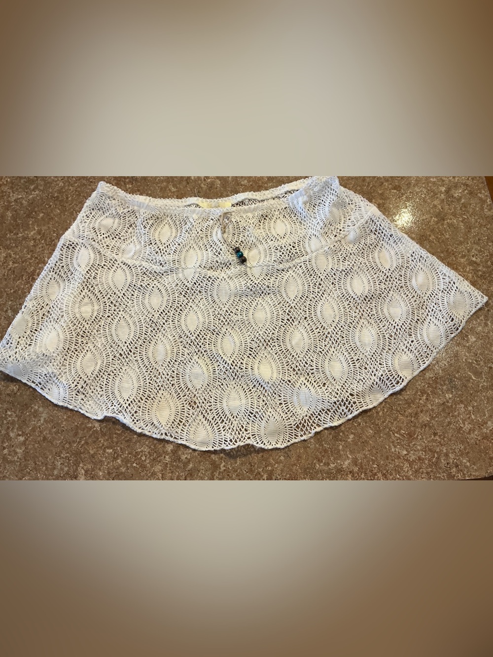 Women’s White Crochet Skirt